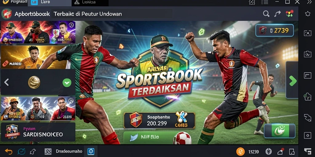Tampilan menarik dari aplikasi Sportsbook 2739 dengan fitur taruhan langsung.