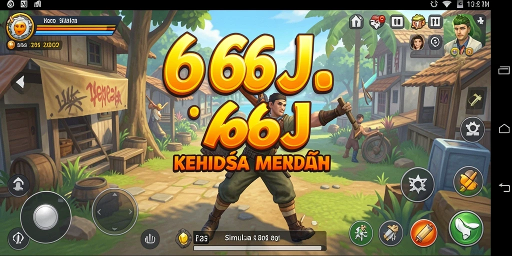 Tampilan gameplay mendebarkan dari 666J dengan berbagai pilihan karakter.
