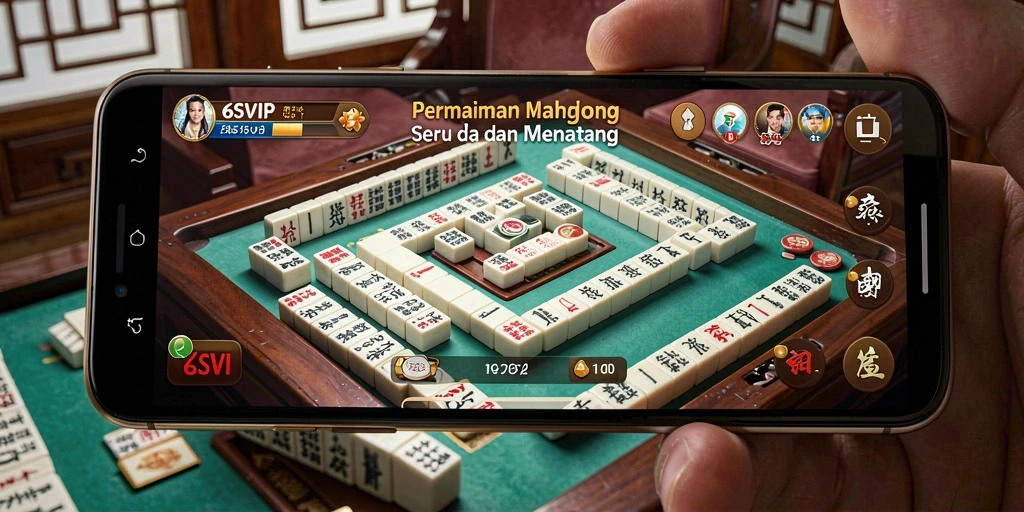 Tampilan gameplay Mahjong penuh warna dari 6SVIP.