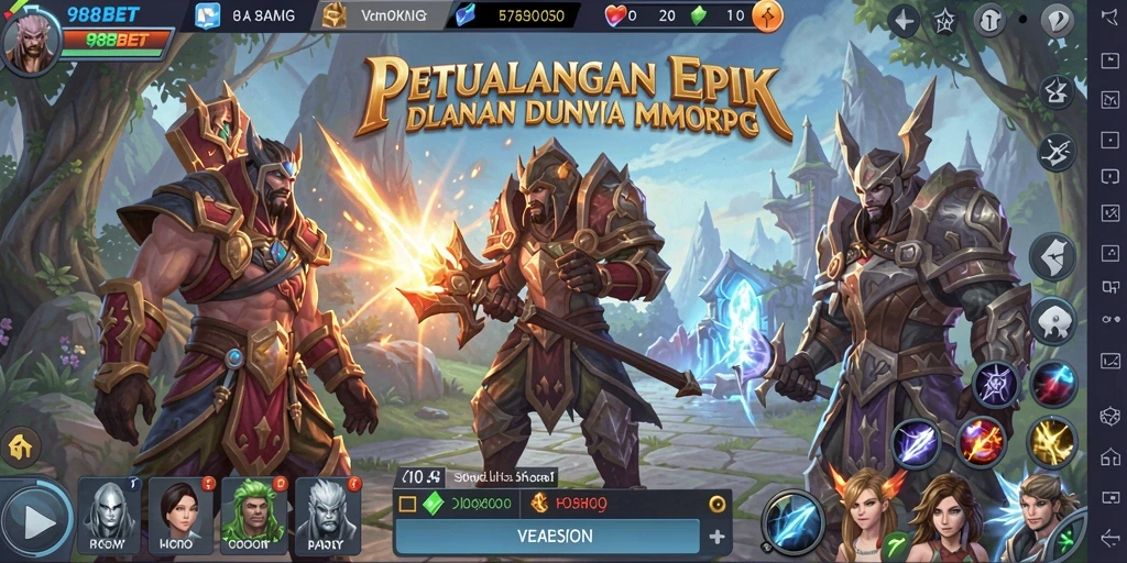 Tampilan gameplay seru dari <strong>988BET</strong> dalam dunia MMORPG.