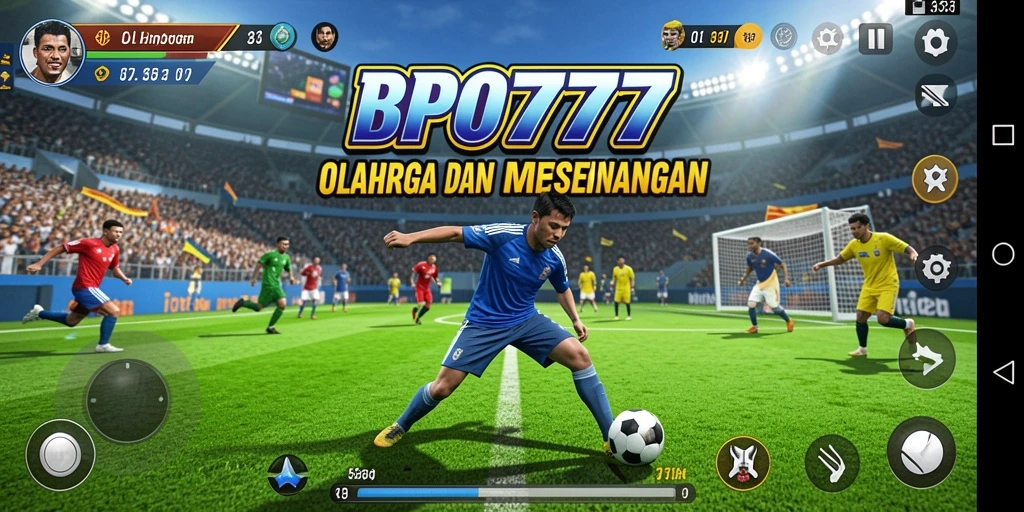 Tampilan gameplay seru BPO777 saat bertanding di lapangan.