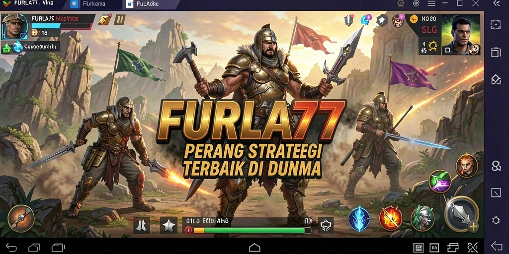 Tampilan gameplay FURLA77 yang menegangkan saat bertempur.
