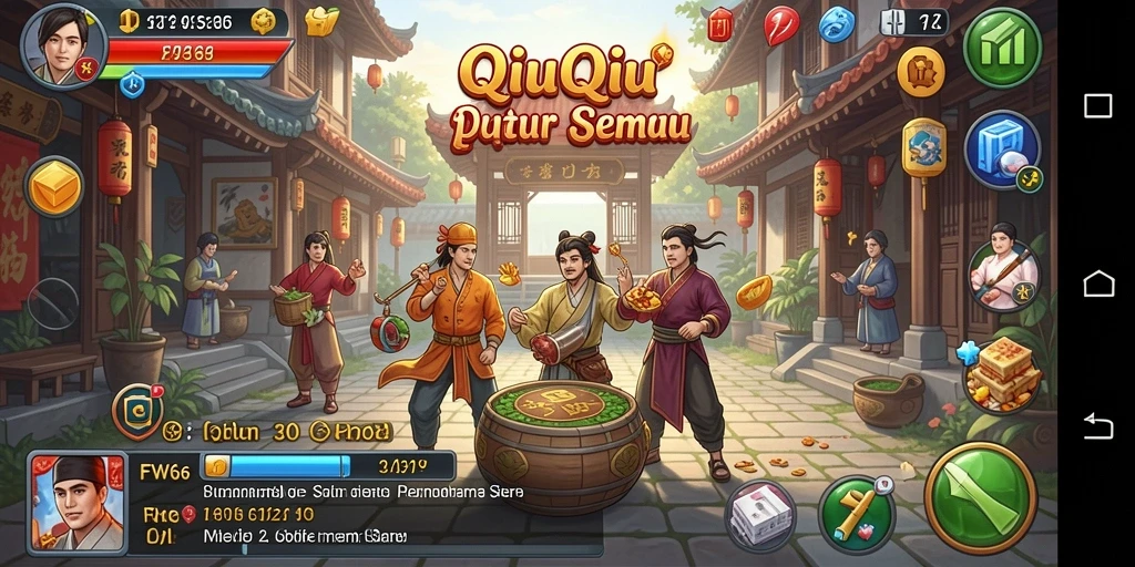 Tampilan seru gameplay QiuQiu di FW66.