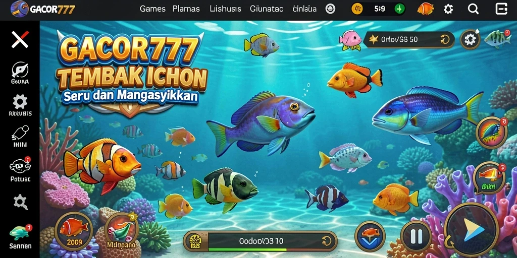 Gameplay seru GACOR777 saat menembak berbagai ikan.