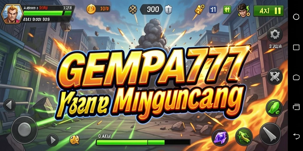 Tangkapan layar menampilkan aksi seru dalam GEMPA777