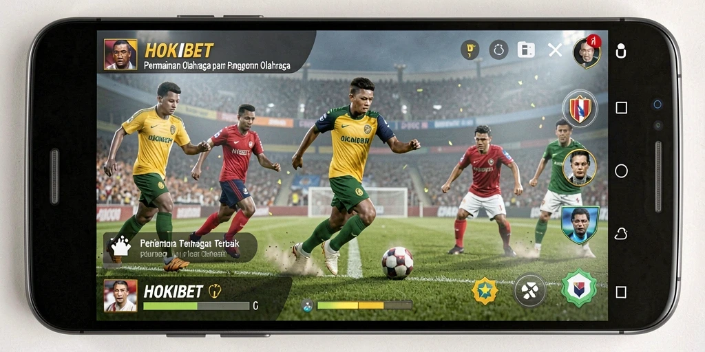 Tampilan gameplay HOKIBET dengan berbagai pilihan olahraga.