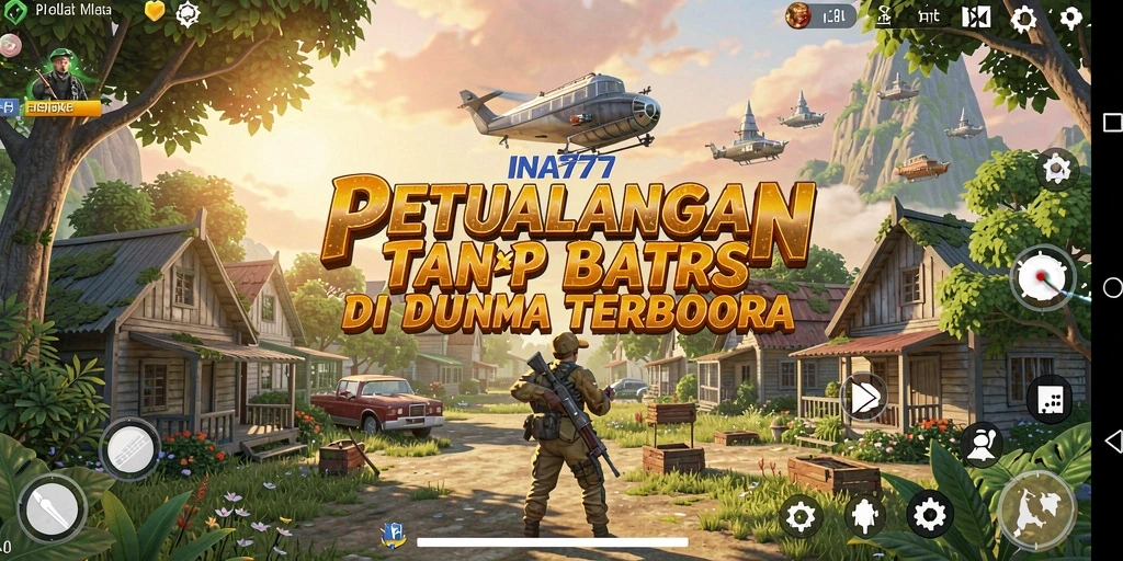 Tangkapan layar gameplay <strong>INA777</strong> yang menampilkan dunia terbuka yang luas.