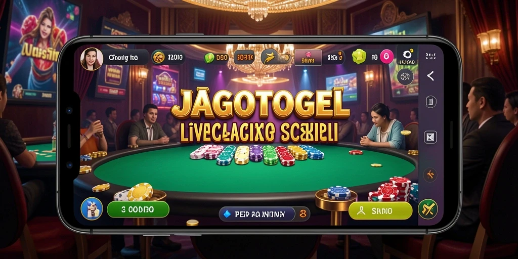 Tampilan gameplay Live Casino yang mendebarkan dari JAGOTOGEL.