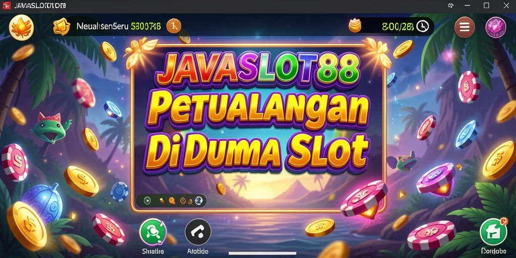 Screenshot menunjukkan gameplay petualangan seru di JAVASLOT88.