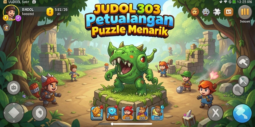 Tampilan gameplay JUDOL303 yang penuh warna dan menantang.