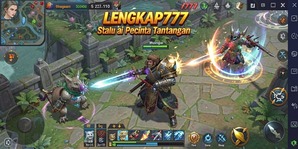 Tampilan gameplay seru dan menantang dari LENGKAP777.