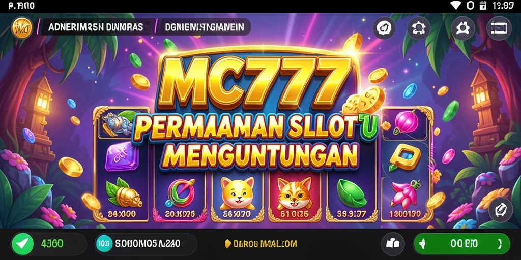 Tampilan gameplay seru dari permainan slot MC777.