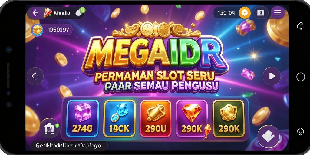 Tampilan menarik dari gameplay MEGAIDR dengan mesin slot yang beragam.