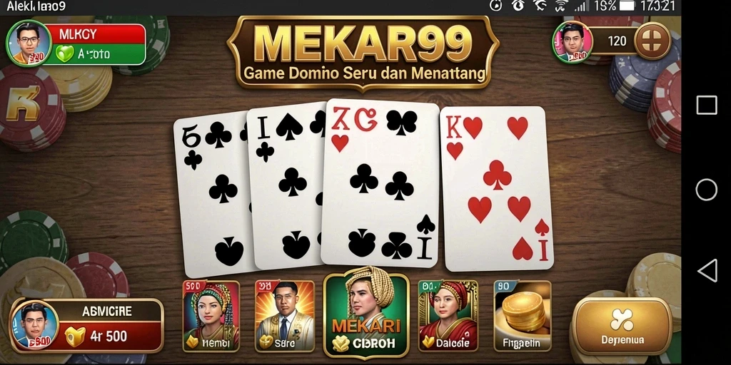 Tampilan menarik gameplay Domino di MEKAR99