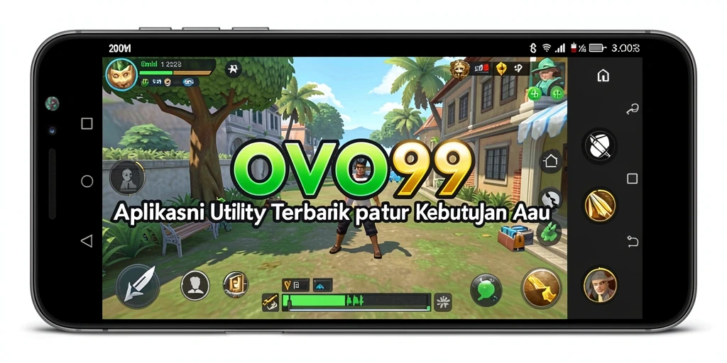 Tampilan utama OVO99 dengan fitur utilitas yang intuitif.
