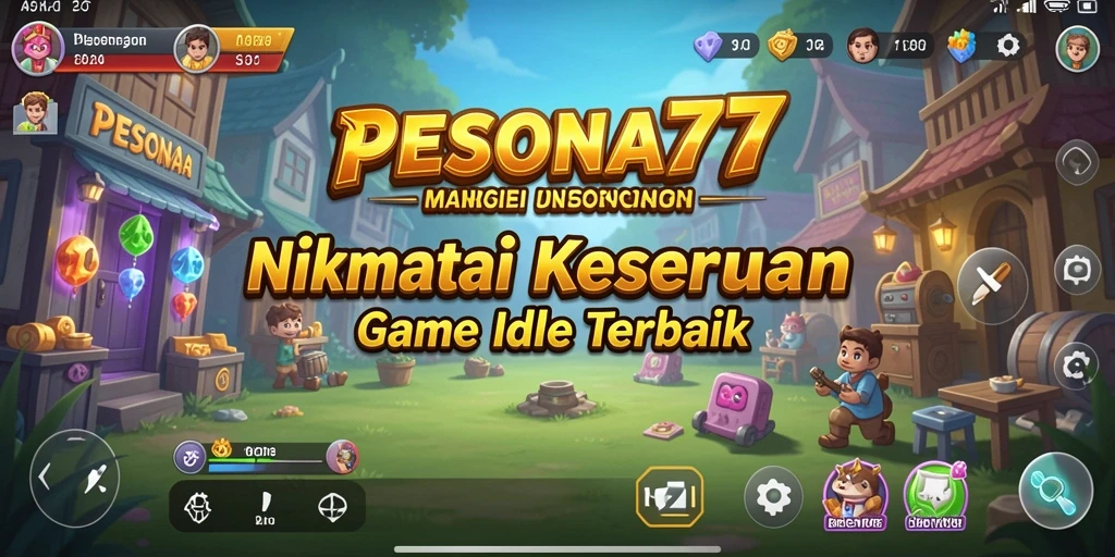 Screenshot utama PESONA77 menampilkan aksi gameplay Idle yang menarik.