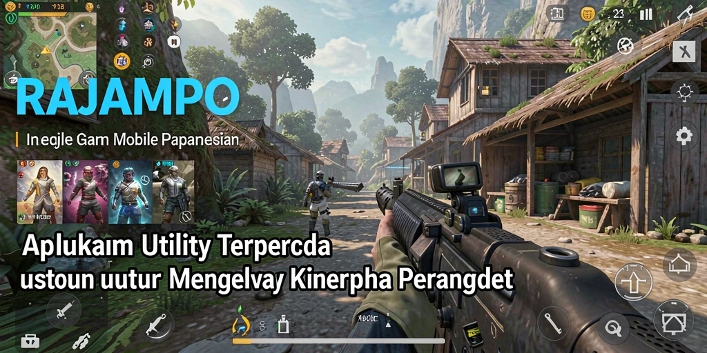 Tampilan utama RAJAMPO dengan berbagai fitur Utility yang praktis.