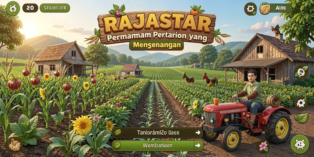 Tampilan gameplay RAJASTAR yang mengasyikkan dan realistis.