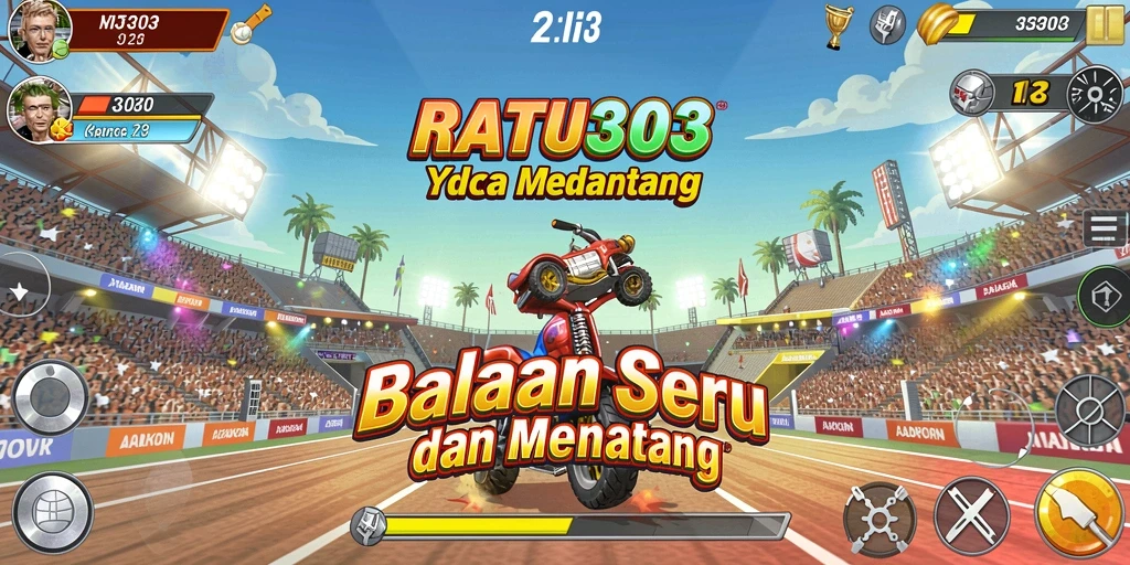 Tampilan menegangkan saat balapan di RATU303.