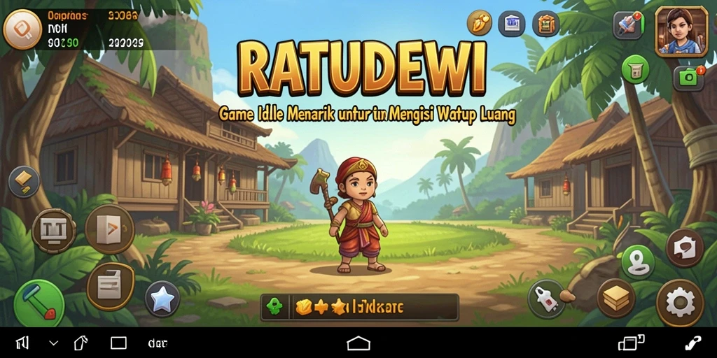 Tampilan gameplay Idle yang menarik di RATUDEWI.