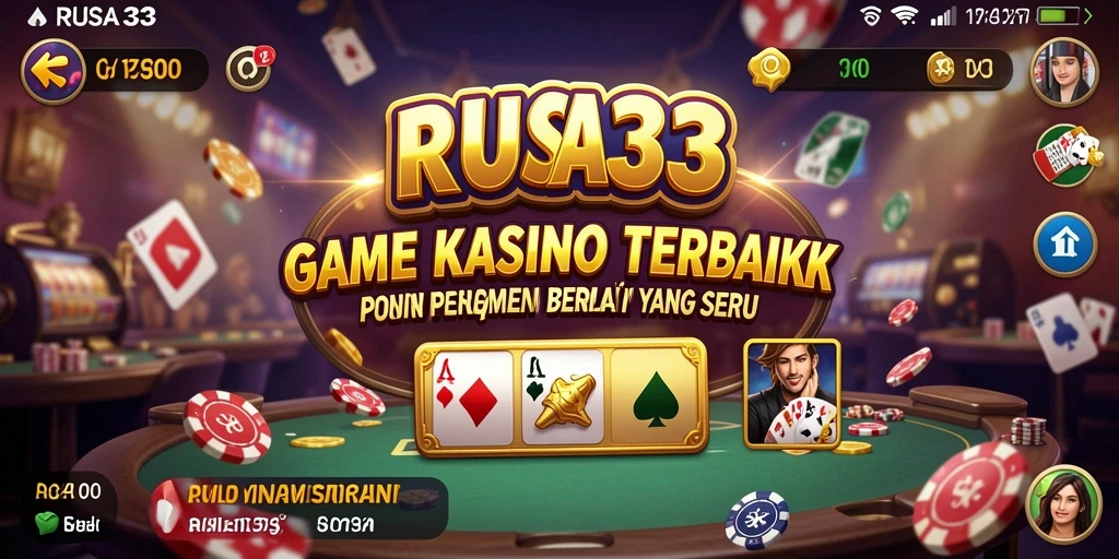 Screenshot RUSA33 menampilkan gameplay Kasino yang menarik dan seru.
