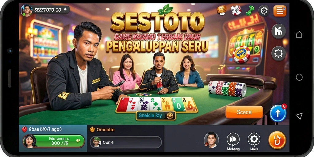 Gameplay seru dan menantang dalam SESETOTO.
