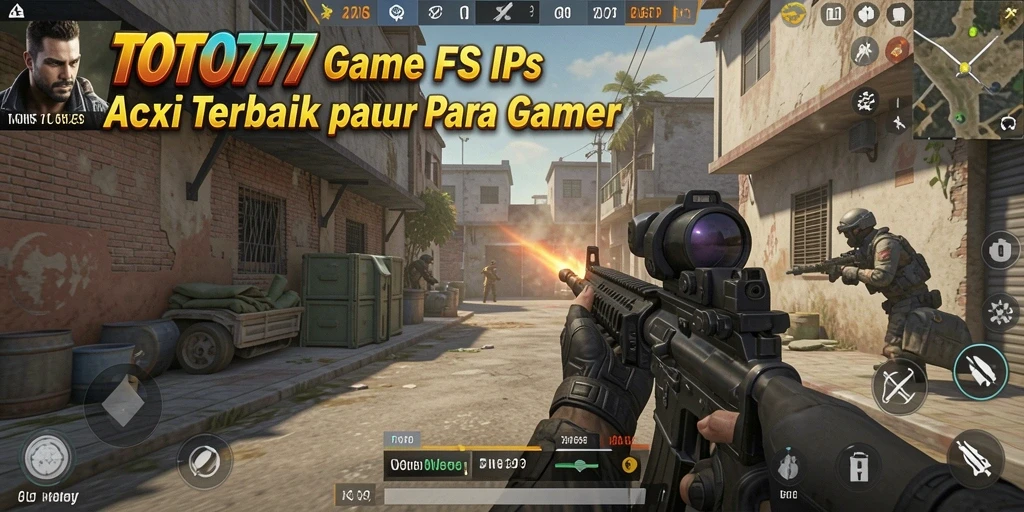 Tampilan menyenangkan dari gameplay TOTO777 dengan aksi FPS yang intens.