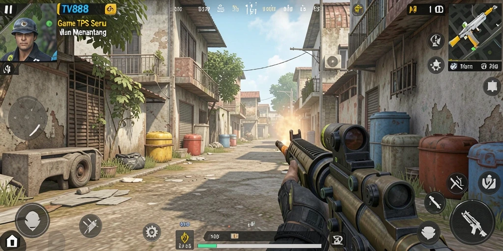 Screenshot gameplay TV888 yang menarik dengan grafis memukau.